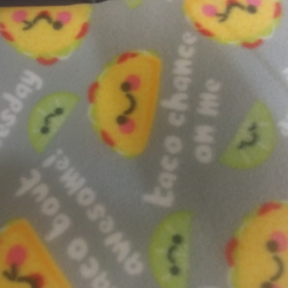 (2) Yards of Yummy Taco-Tastic Fleece Fabric 🌮 🌮 🌮😊 - Picture 2 of 8